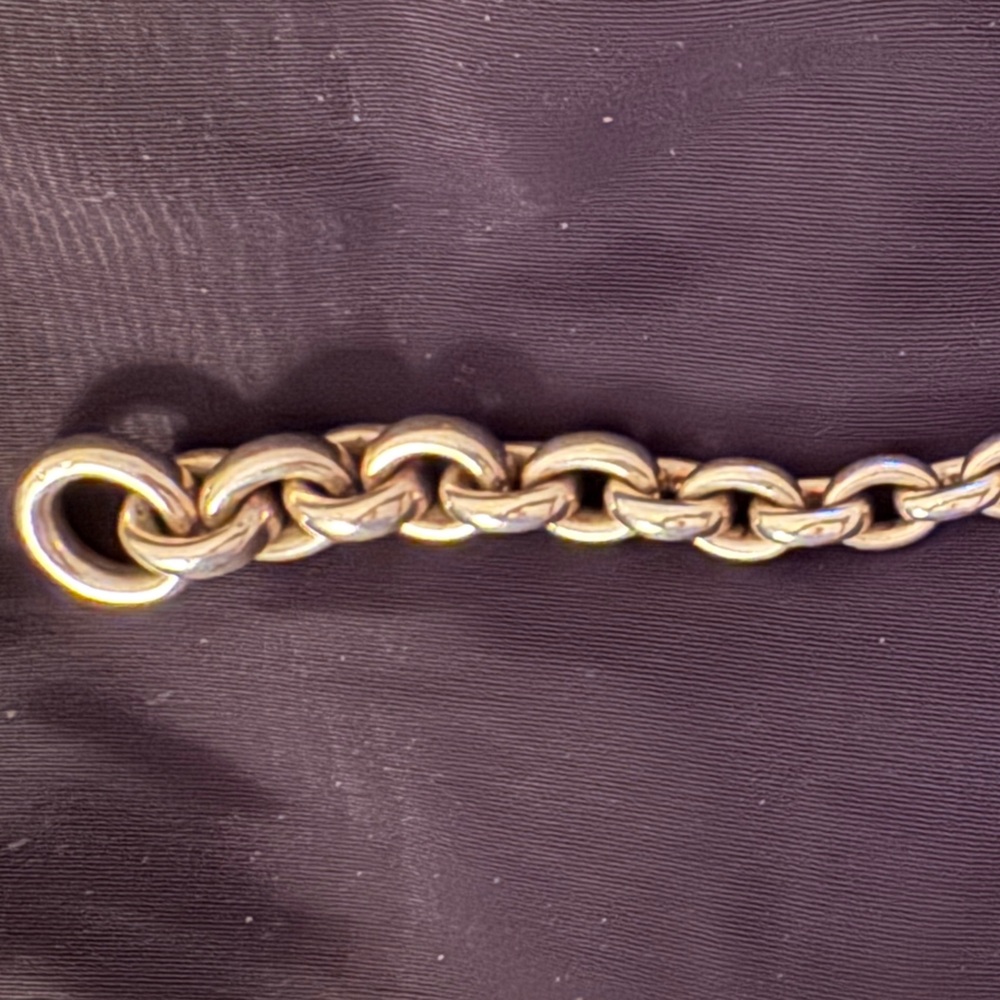 AUTHENTIC VINTAGE Hermes Chaîne d’Ancre Crescendo TGM bracelet Crescend 💎 Rare! - Picture 10 of 13